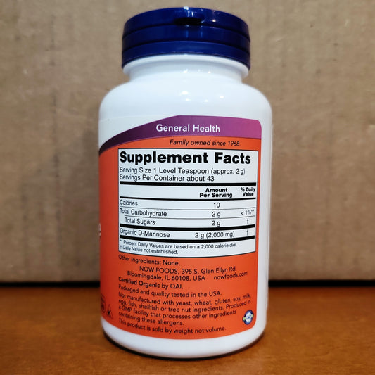 Now - D-Mannose Pure Powder Organic image 1