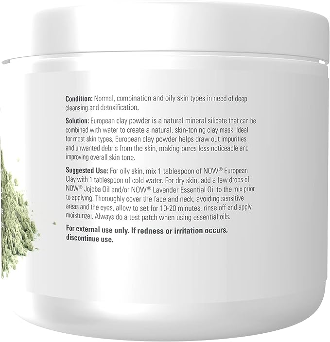 Now European Clay Pure Powder 6 Oz image 1