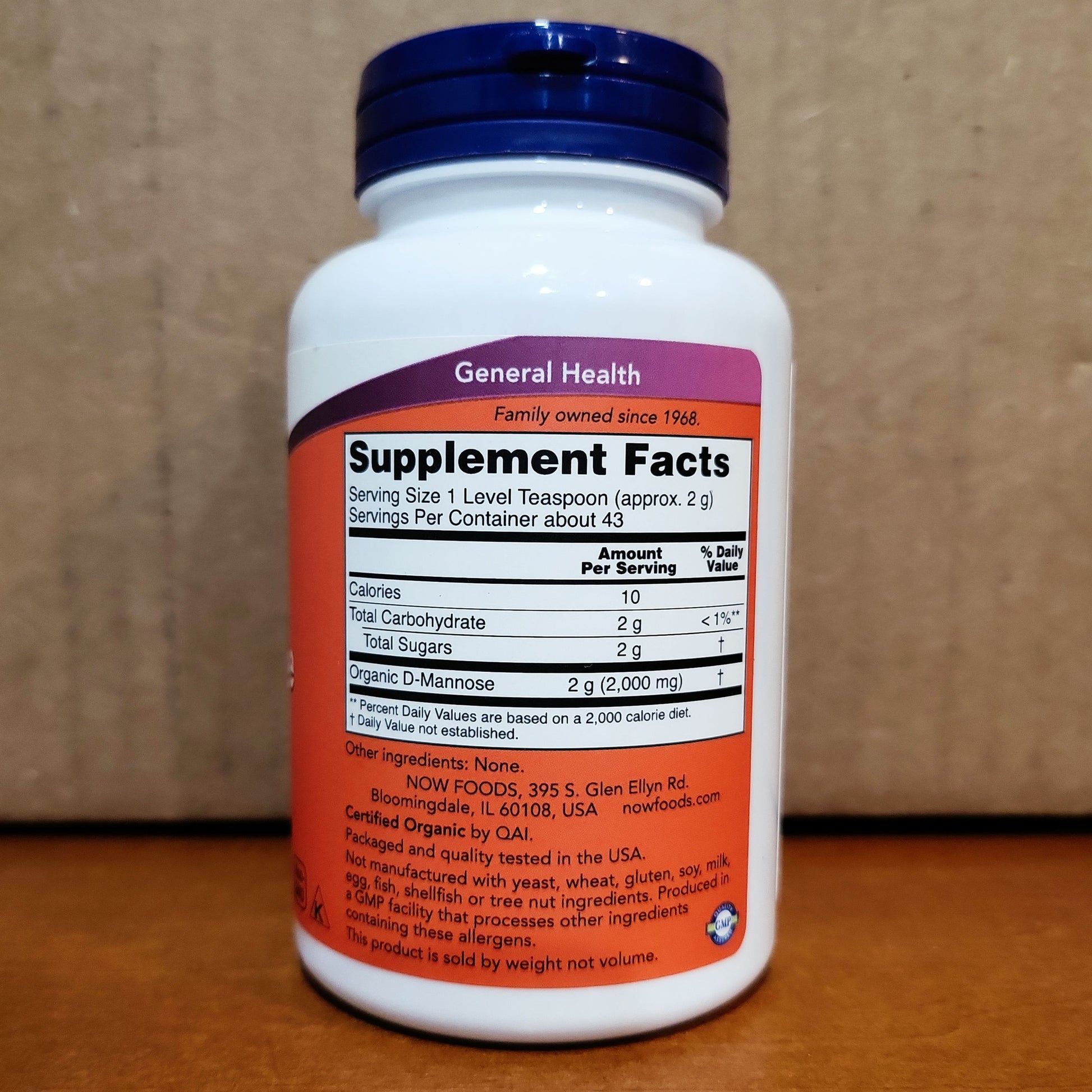 Now - D-Mannose Pure Powder Organic image 1